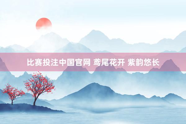 比赛投注中国官网 鸢尾花开 紫韵悠长